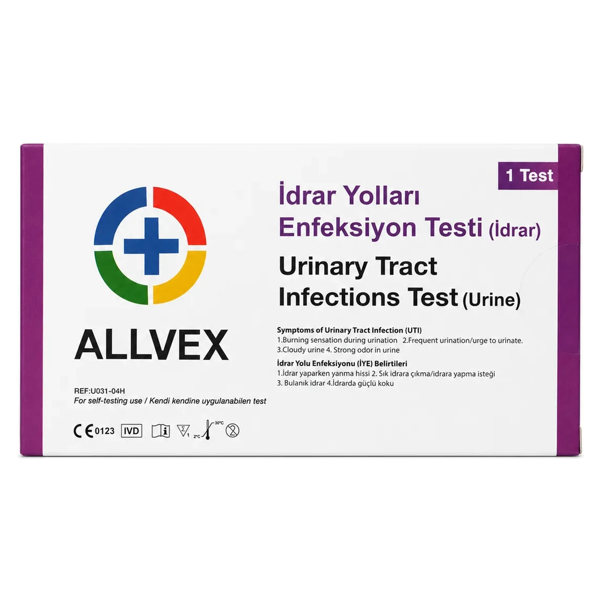 İdrar Yolu Enfeksiyon Testi (İYE) ürün ambalajı
